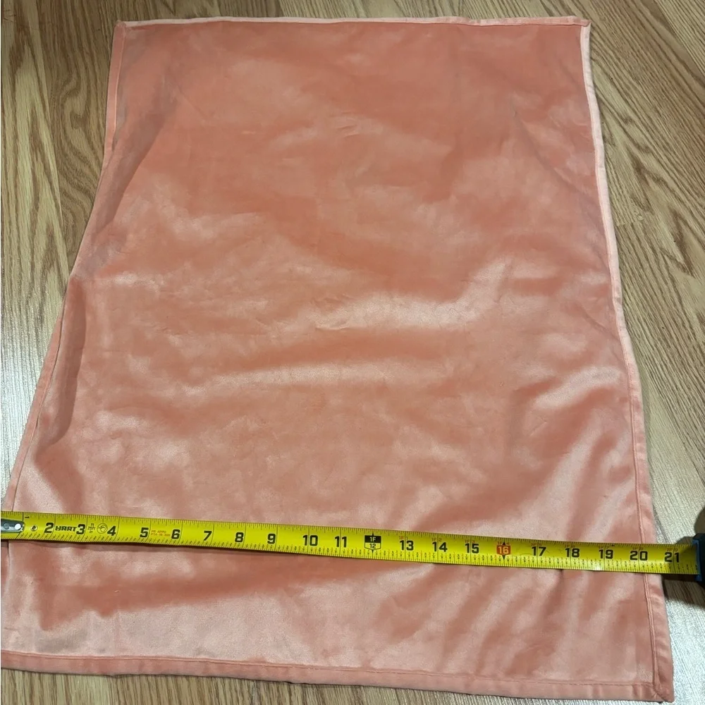 NWOT Coral Satin pillow case for standard size pillow